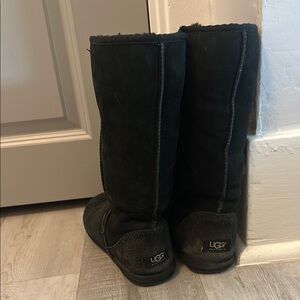 UGG Classic Black Suede Boots